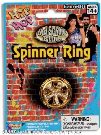 Hip Hop Spinning Ring - Click Image to Close