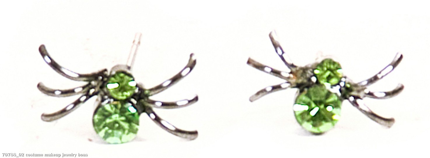 Spider Gem Earrings - Click Image to Close