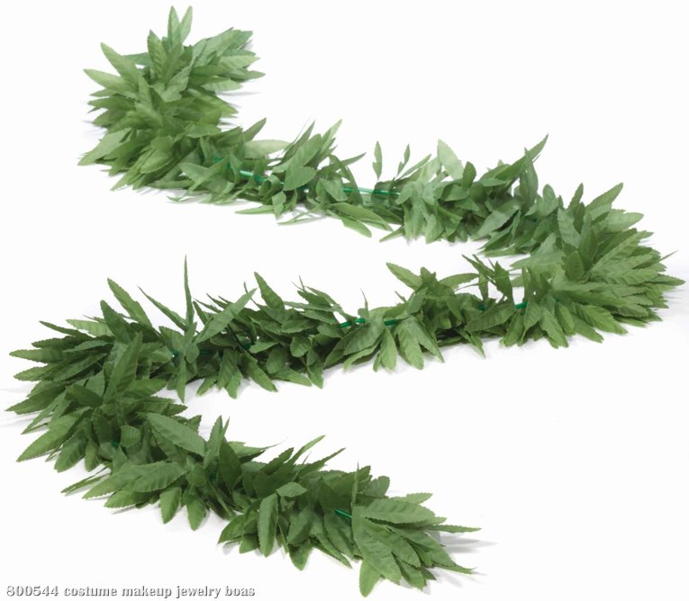 Green Leaf Boa Adult - Click Image to Close