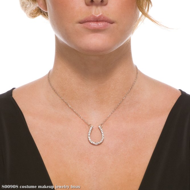 Rhinestone Horseshoe Necklace (Adult)