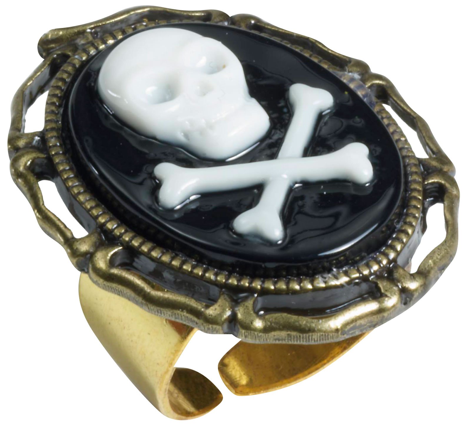 Buccaneer Beauty Skull Cameo Adult Ring