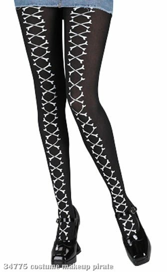 Bones Pantyhose Adult - Click Image to Close