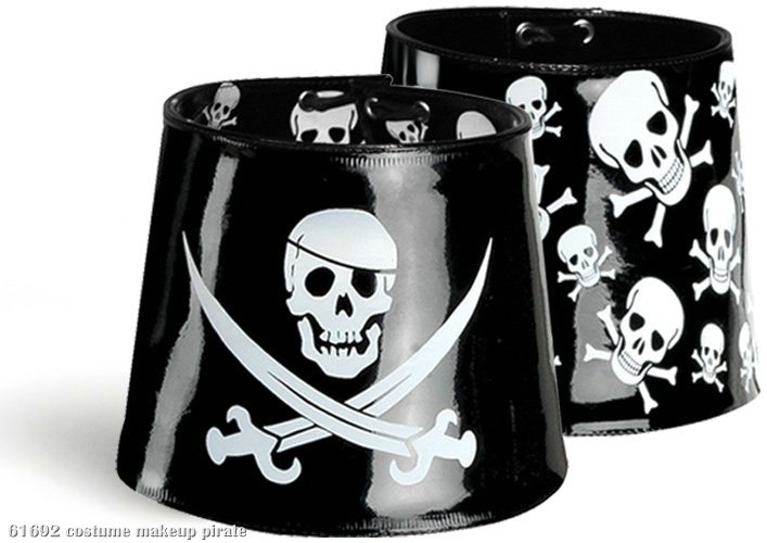 Pirate Reversible Boot Cuff - Click Image to Close