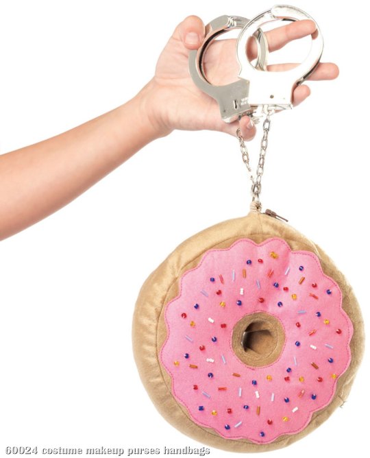 Donut Purse With Handcuff Strap - Click Image to Close