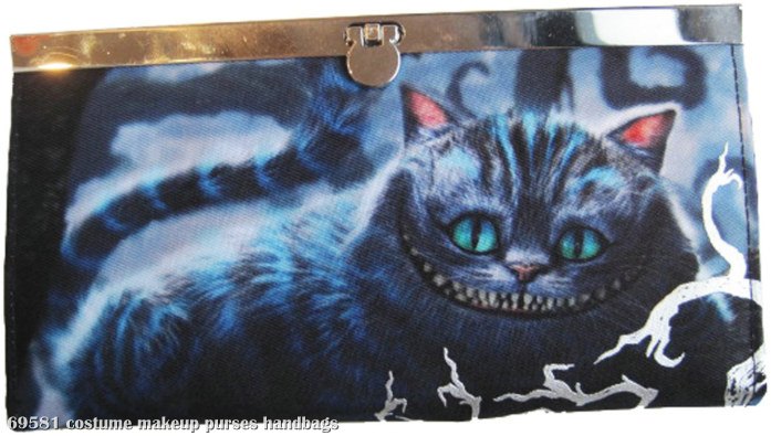 Alice in Wonderland Movie Cheshire Cat Flip-Lock Wallet - Click Image to Close