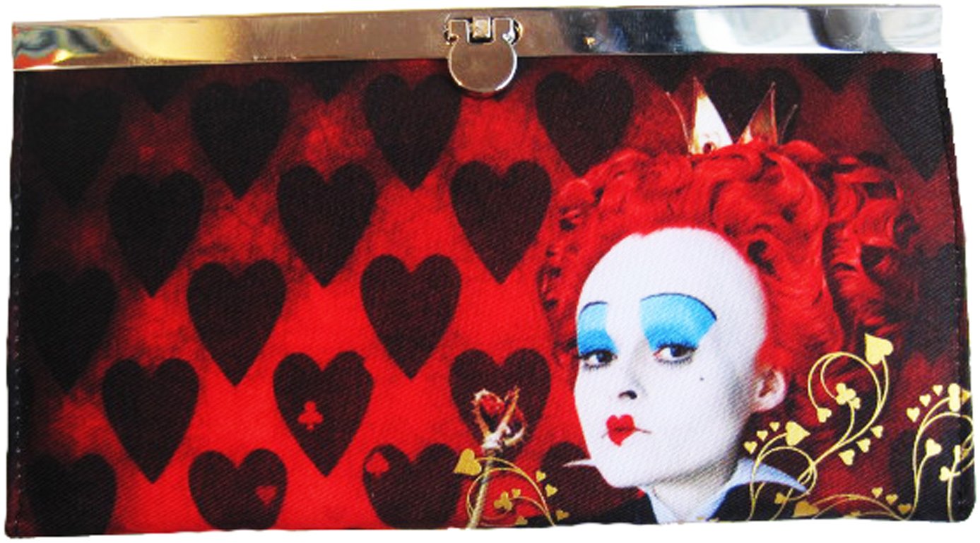 Alice in Wonderland Movie Queen of Hearts Flip-Lock Wallet