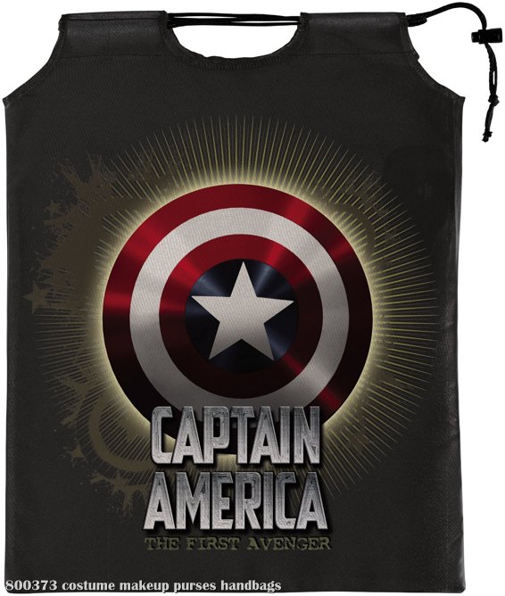 Captain America Movie - Drawstring Treat Sack - Click Image to Close