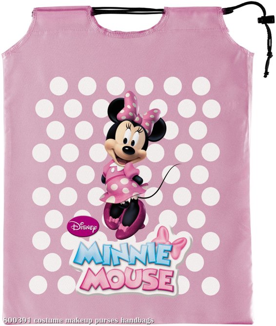 Mickey Mouse Clubhouse - Pink Minnie Mouse Drawstring Treat Sack - Click Image to Close