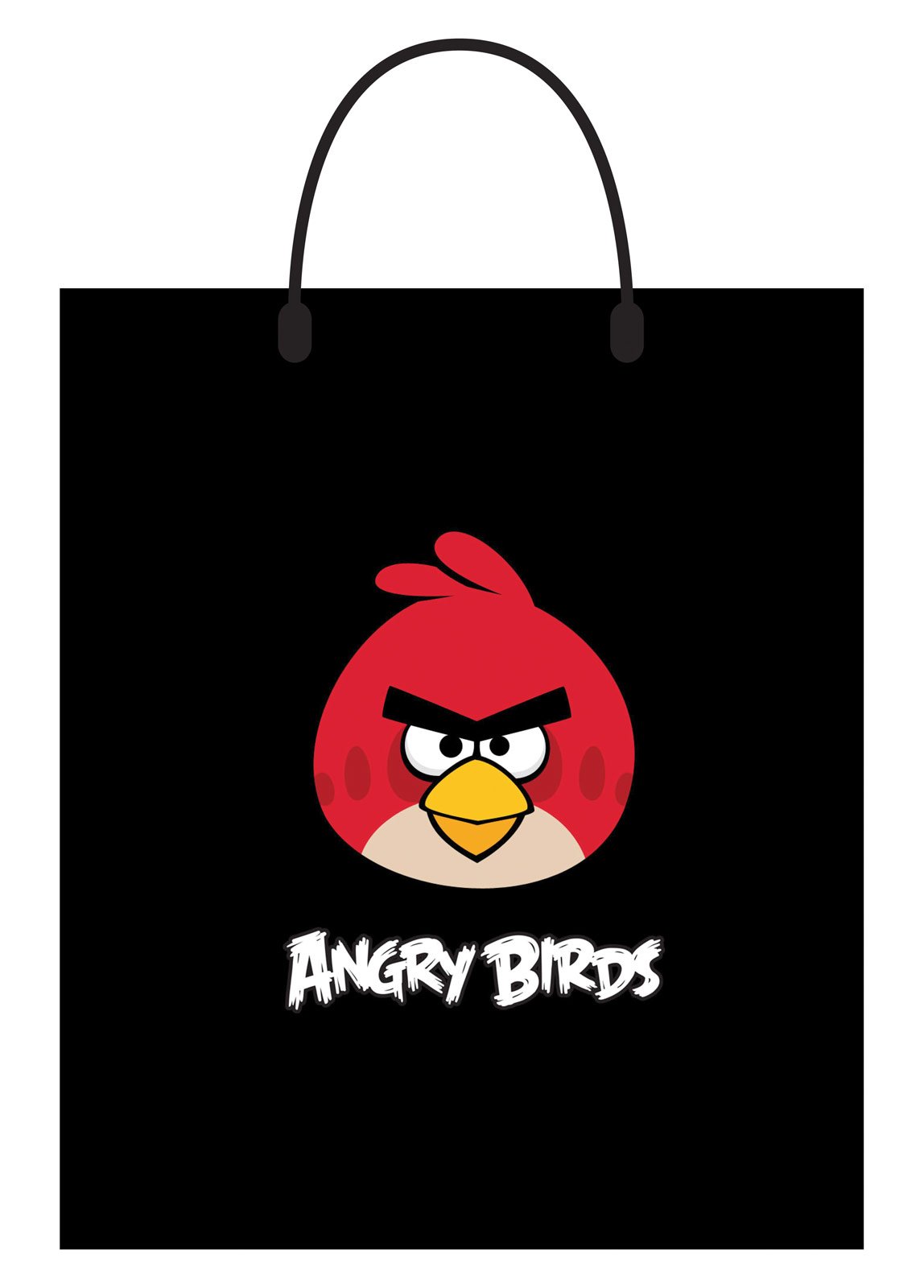 Angry Birds Red Bird Plastic Treat Bag - Click Image to Close