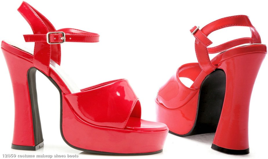 Lea Platform (Red) Adult Shoes - Click Image to Close