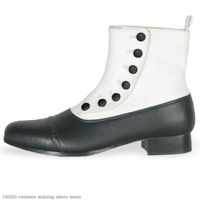 Chaps With Buttons Adult Shoes - Click Image to Close