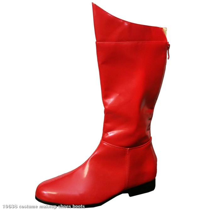 Super Hero (Red) Adult Boots - Click Image to Close