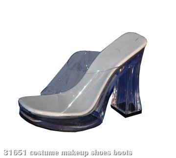 Clear Platform Slide Adult Shoes - Click Image to Close
