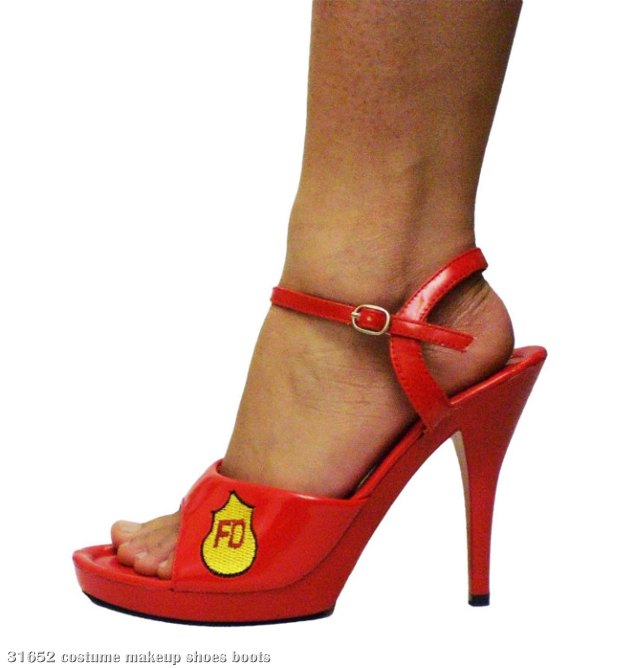 Sexy Fire Fighter Adult Shoes