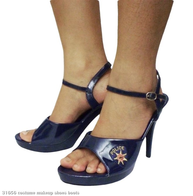 Sexy Police Adult Shoes - Click Image to Close