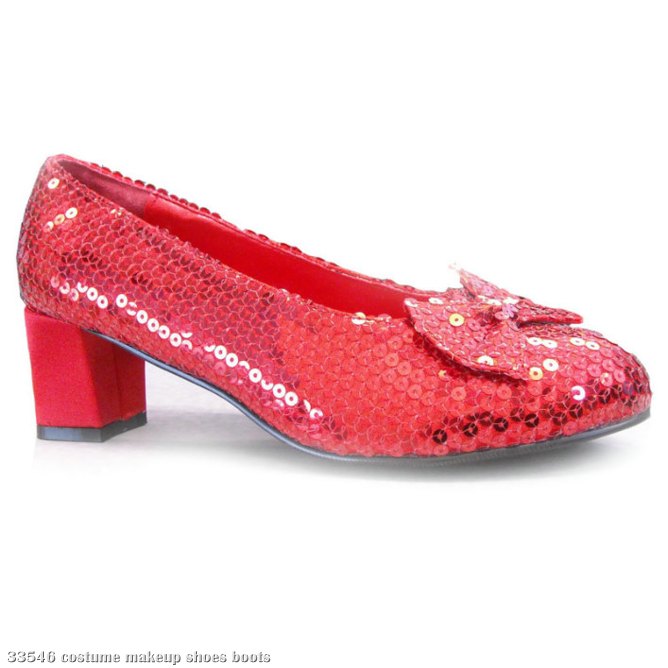 Judy Sequin (Red) Adult Shoes - Click Image to Close
