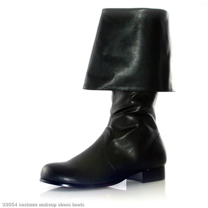Hook (Black) Adult Boots - Click Image to Close