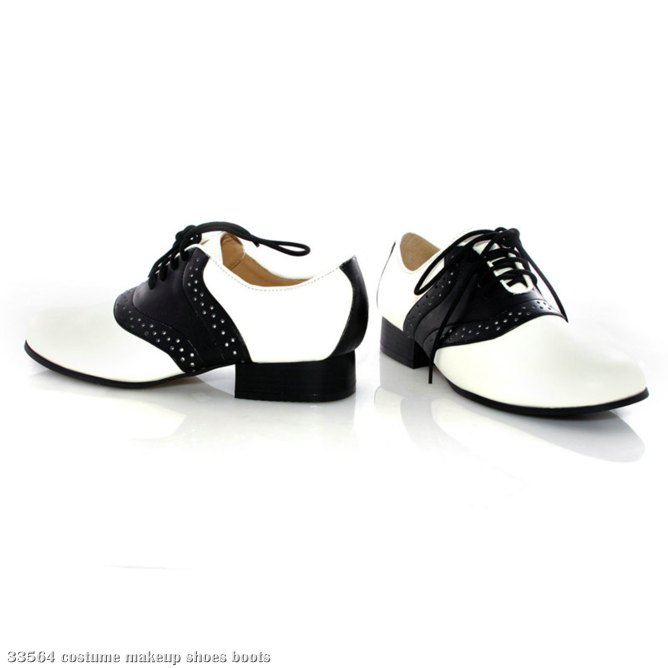 Saddle (Black/White) Child Shoes - Click Image to Close