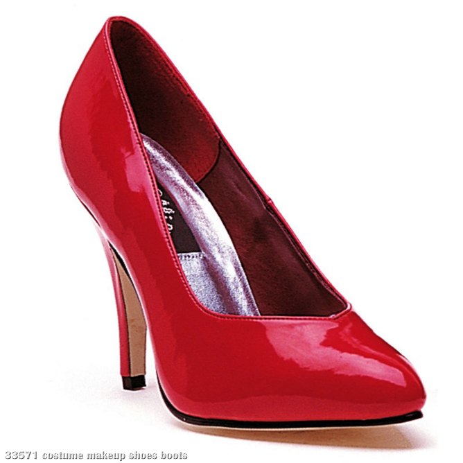 Red Pump Adult Shoes - Click Image to Close