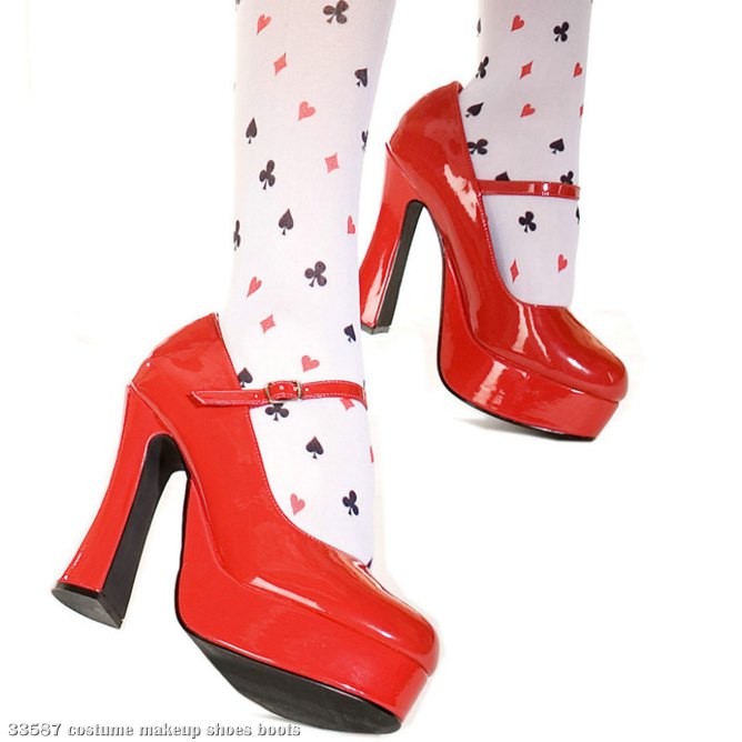 Sexy Eden (Red) Adult Shoes - Click Image to Close