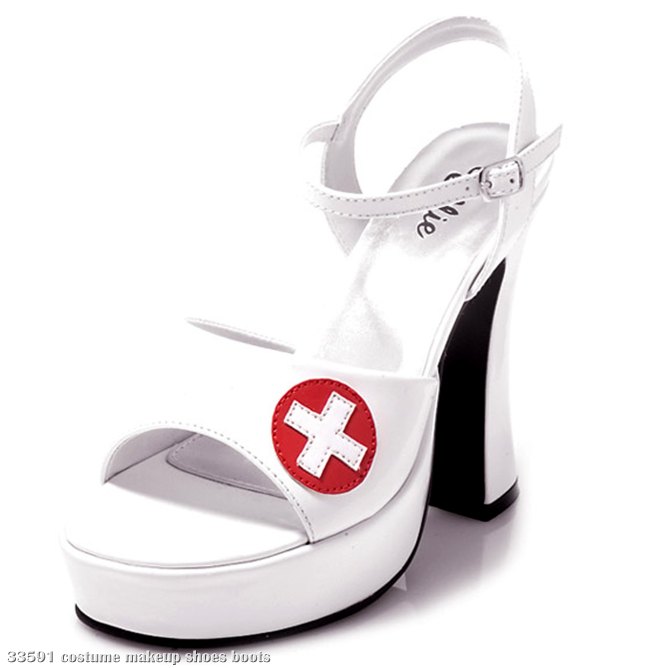 Nurse Betty (White) Adult Shoes - Click Image to Close