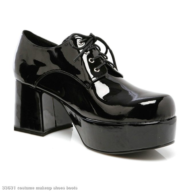 Pimp (Black) Adult Shoes - Click Image to Close
