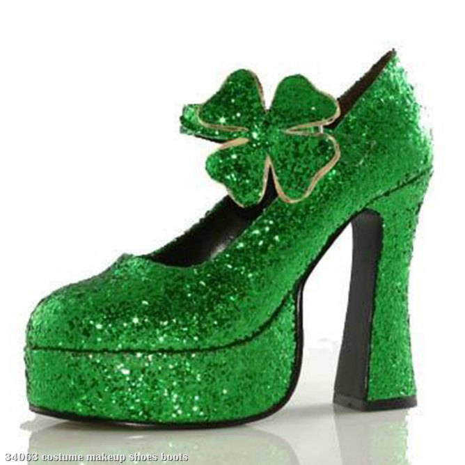 Shamrock (Green) Adult Shoes - Click Image to Close