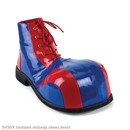 Clown (Blue/Red) Adult Shoes - Click Image to Close