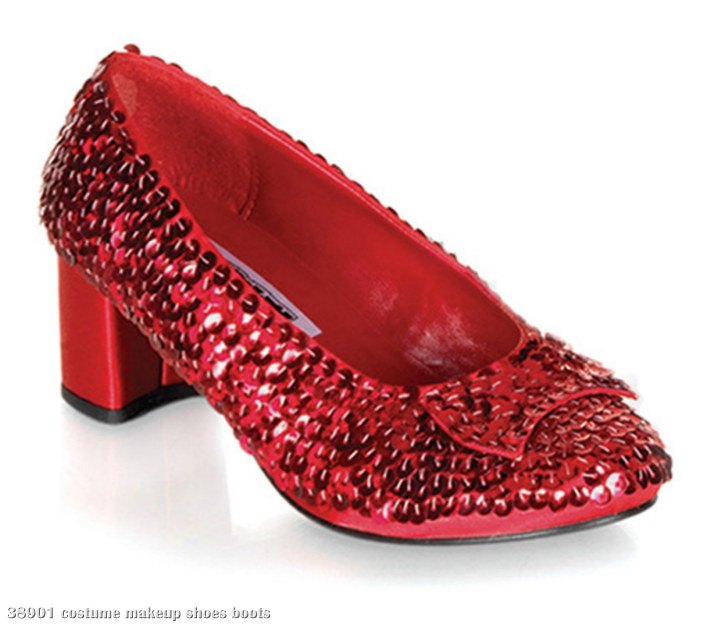 Judy (Red Sequin) Adult Shoes - Wide Width