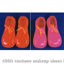 Plastic Clown Adult Shoes (15") - Click Image to Close