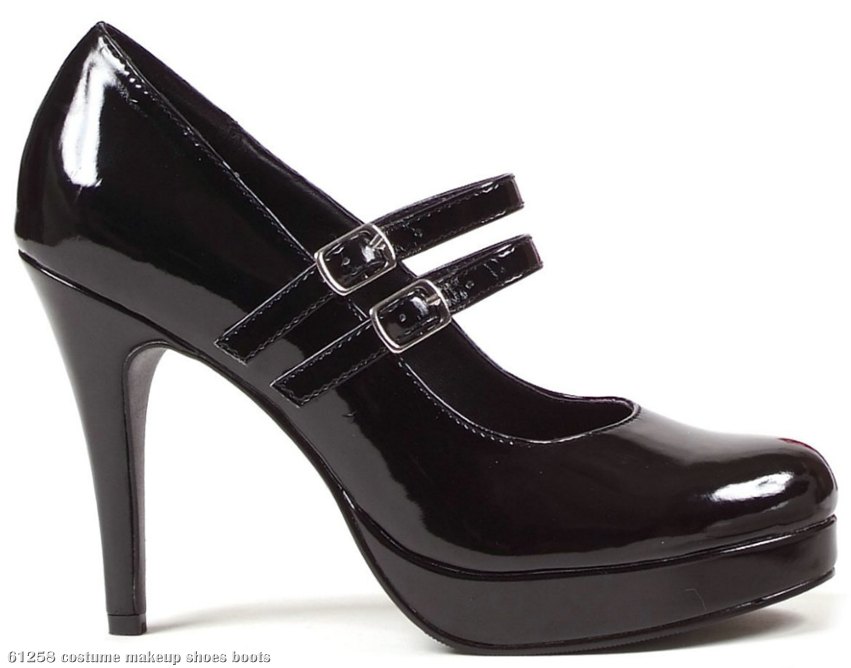 Black Jane Adult Shoes - Click Image to Close