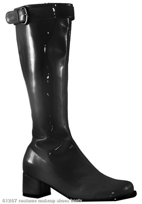 Hippie (Black) Adult Boots - Click Image to Close