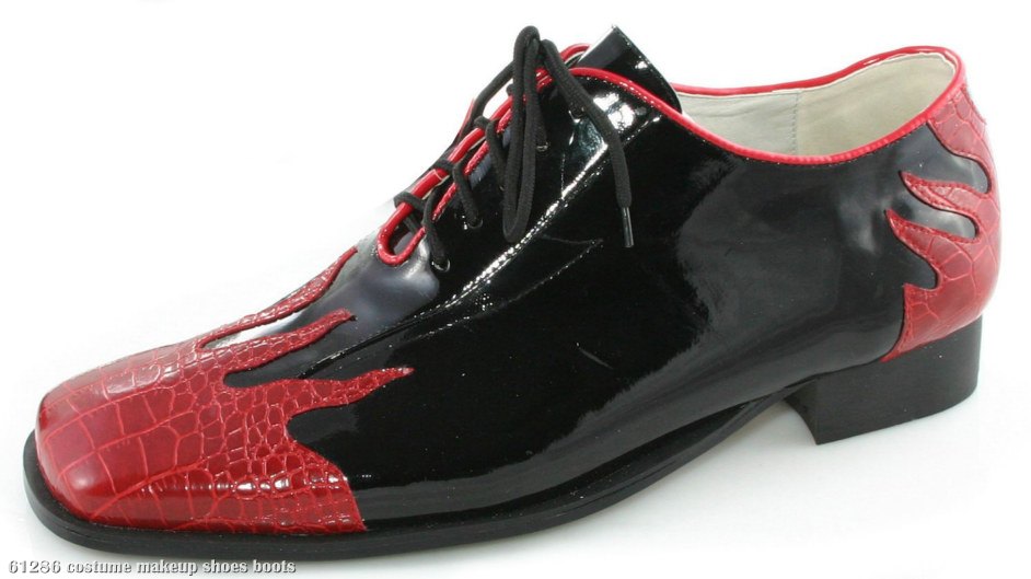 Flame (Black) Adult Shoes - Click Image to Close