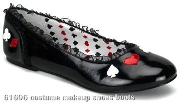 Alice (Black) Patent Flat Adult Shoes - Click Image to Close