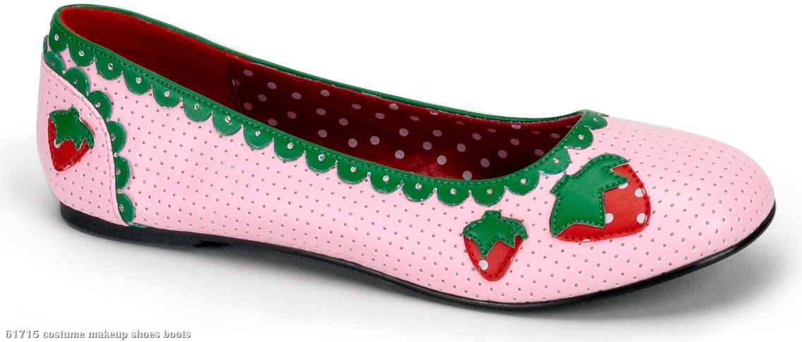 Strawberry Flat Adult Shoes - Click Image to Close
