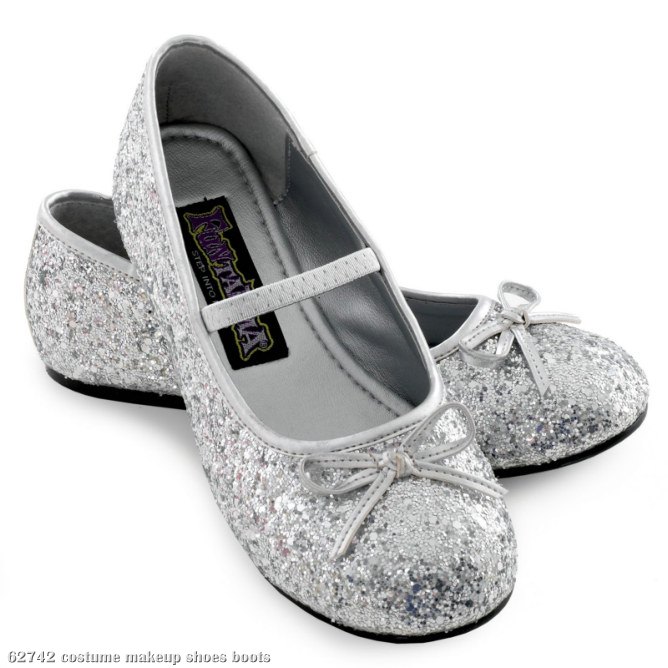 Sparkle Ballerina (Silver) Child Shoes - Click Image to Close