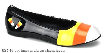 Candy Corn Flat Child Shoes - Click Image to Close