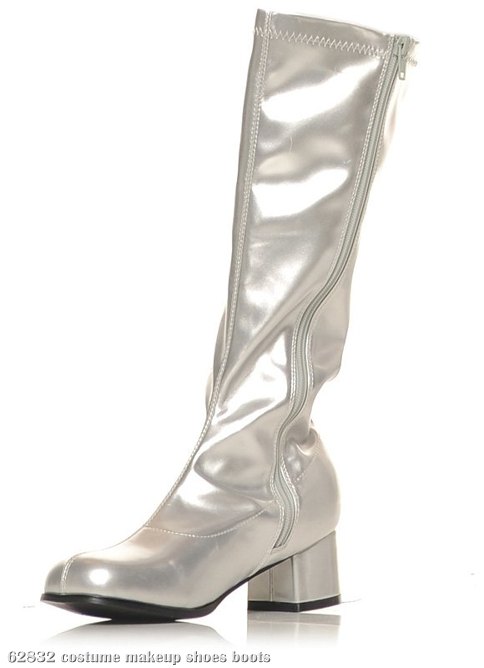 silver costume boots