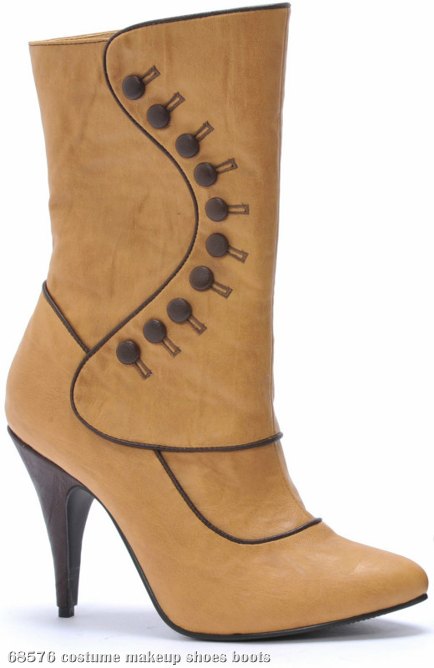 Ruth Victorian (Tan) Adult Boots - Click Image to Close