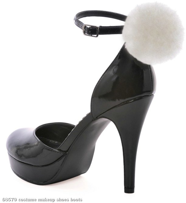 Cottontail Bunny (Black) Adult Shoes - Click Image to Close