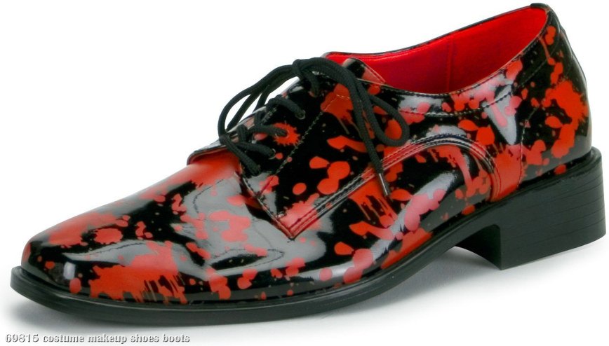 Blood Splatter Shoes Adult Black