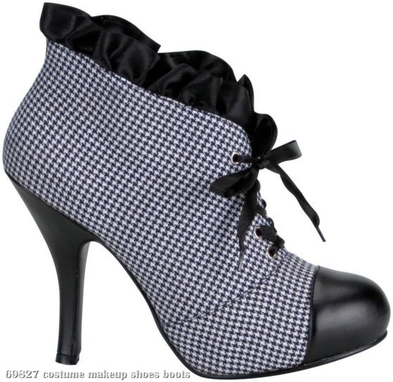 Houndstooth Detective Boots Adult - Click Image to Close