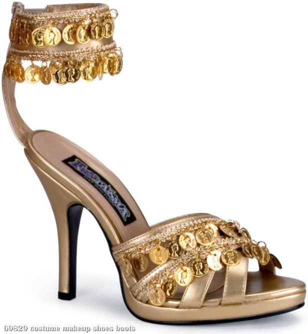 Gold Gypsy Shoes Adult - Click Image to Close