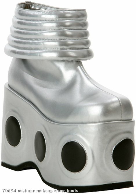 KISS - Spaceman Adult Boots - Click Image to Close