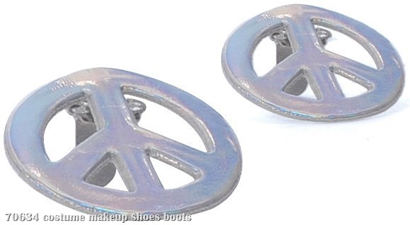 Peace Sign Shoe Clip - Click Image to Close