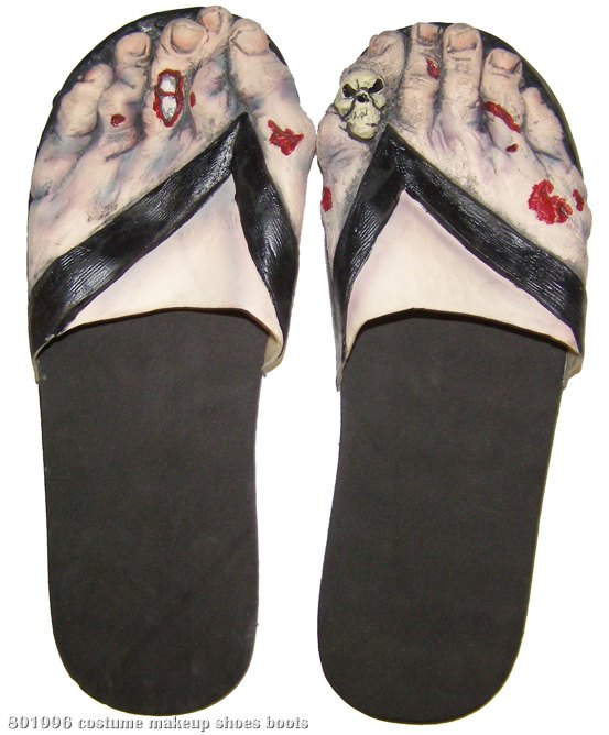 Zombie Feet (Women's) Adult Shoes - Click Image to Close