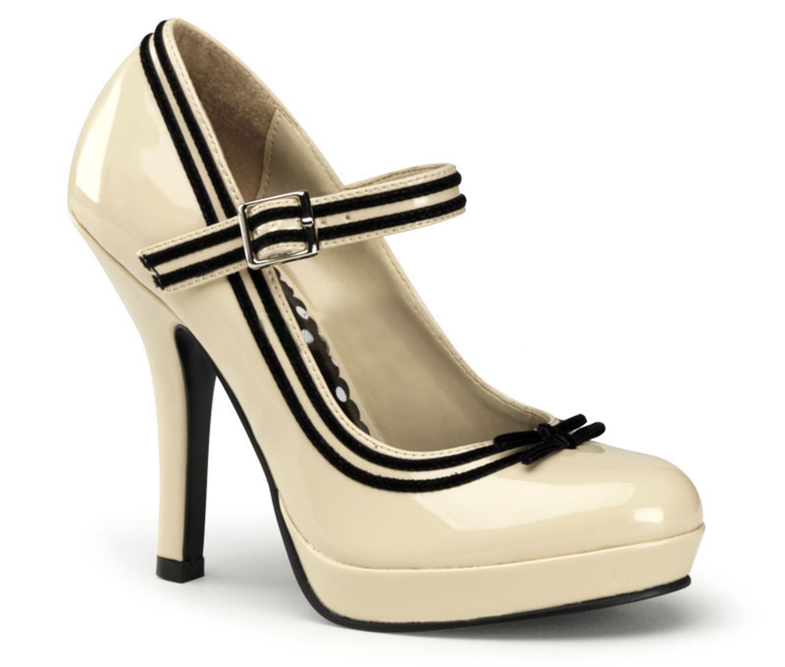 Pinup Secret (Cream Patent) Adult Shoes