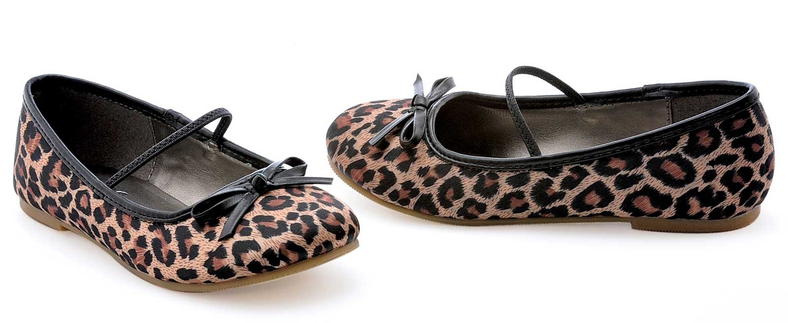 Leopard Ballet Flat Child Shoes - Click Image to Close