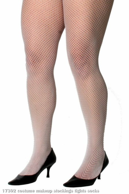 Fishnet Pantyhose Standard White