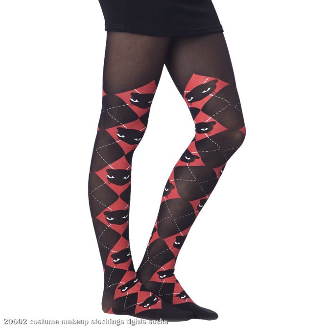 Emily The Strange Argyle Tights Child - Click Image to Close